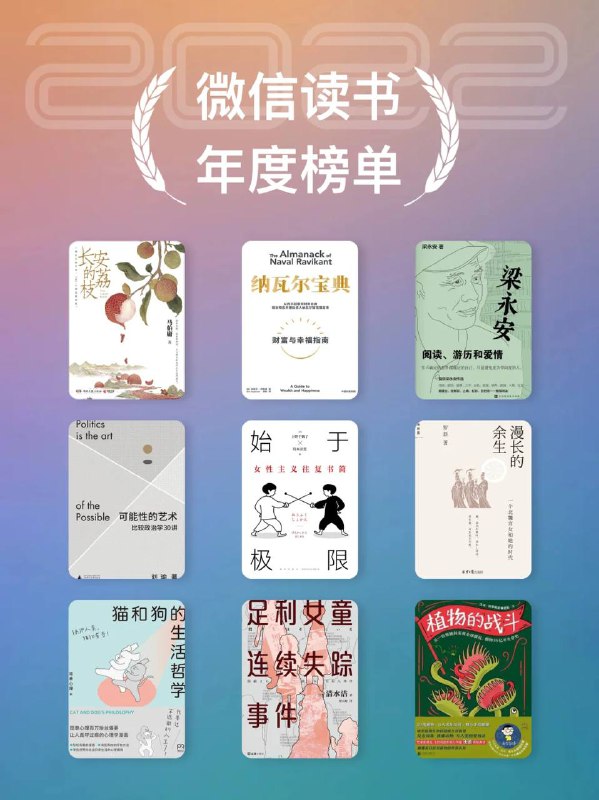 《微信读书榜单》(精整分类大合集)：13大门类，热榜书籍一网打尽！】epub格式 128本 共975.8M链接：