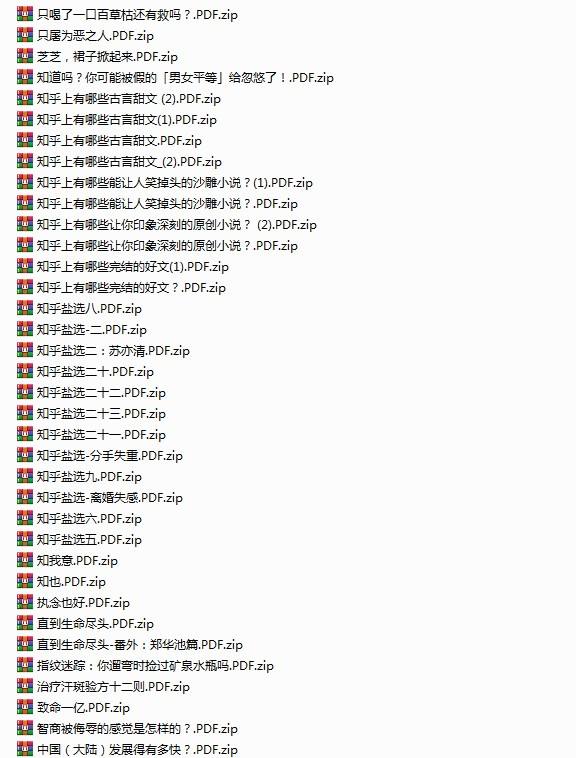 《知乎精选集》3822篇 一次看个够 大合集[pdf][25G]链接：