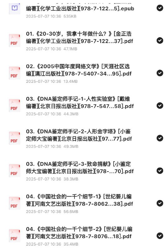 「天涯论坛优质图书合集，均是当年火爆一时的作品」链接：